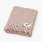 Heritage Knit 100% Organic Cotton Swaddle Baby Blanket: Mocha