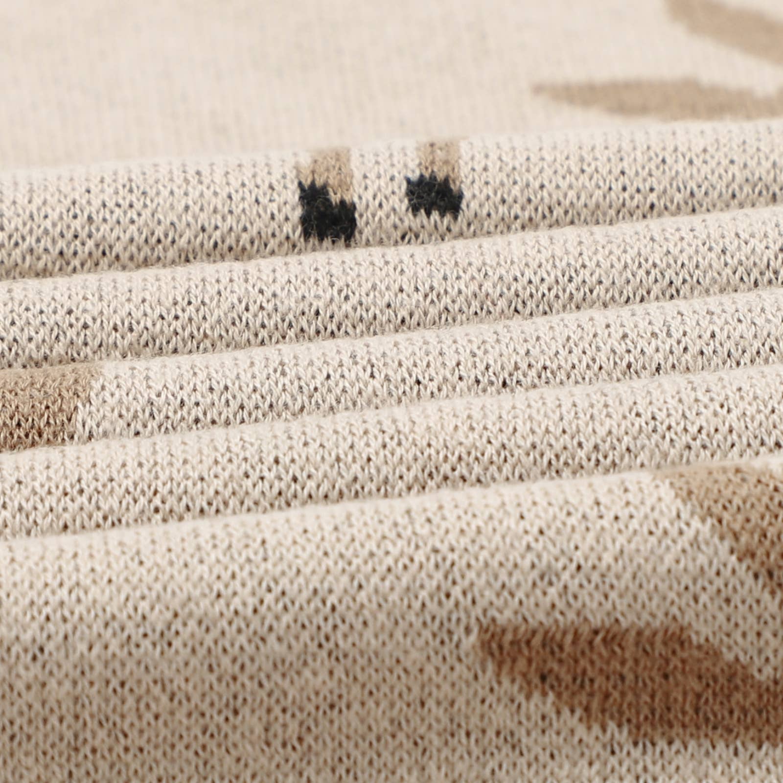 100% Luxury Cotton Receiving Swaddle Baby Blanket - Deer: Sage