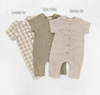 Sami Linen Jumper: Oat-gingham