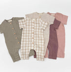 Sami Linen Jumper: Oat-gingham