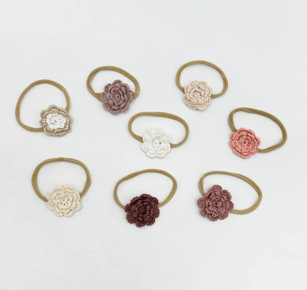 Crochet Triple Flower - Plum