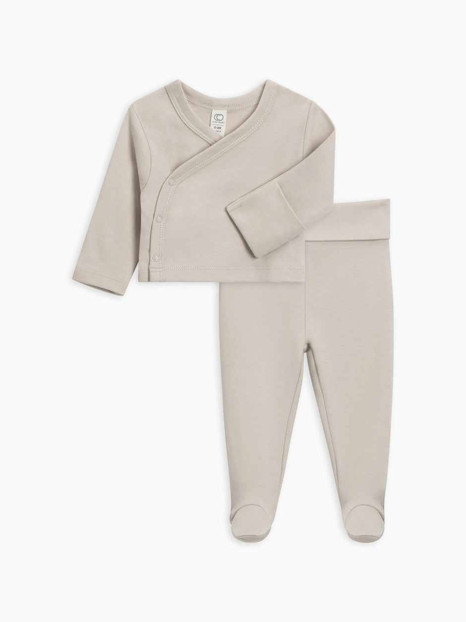 Classic Riley 2 Piece Kimono Wrap Top and Pant Set