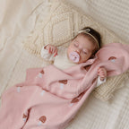 100% Luxury Cotton Swaddle Receiving Baby Blanket - Mushroom: Camel