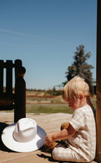 Sami Linen Jumper: Oat-gingham