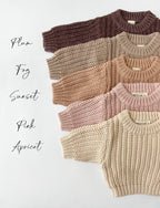 Baby Chunky Knit Sets: Sunset