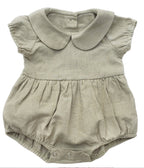 Allie Bubble Romper: Olive