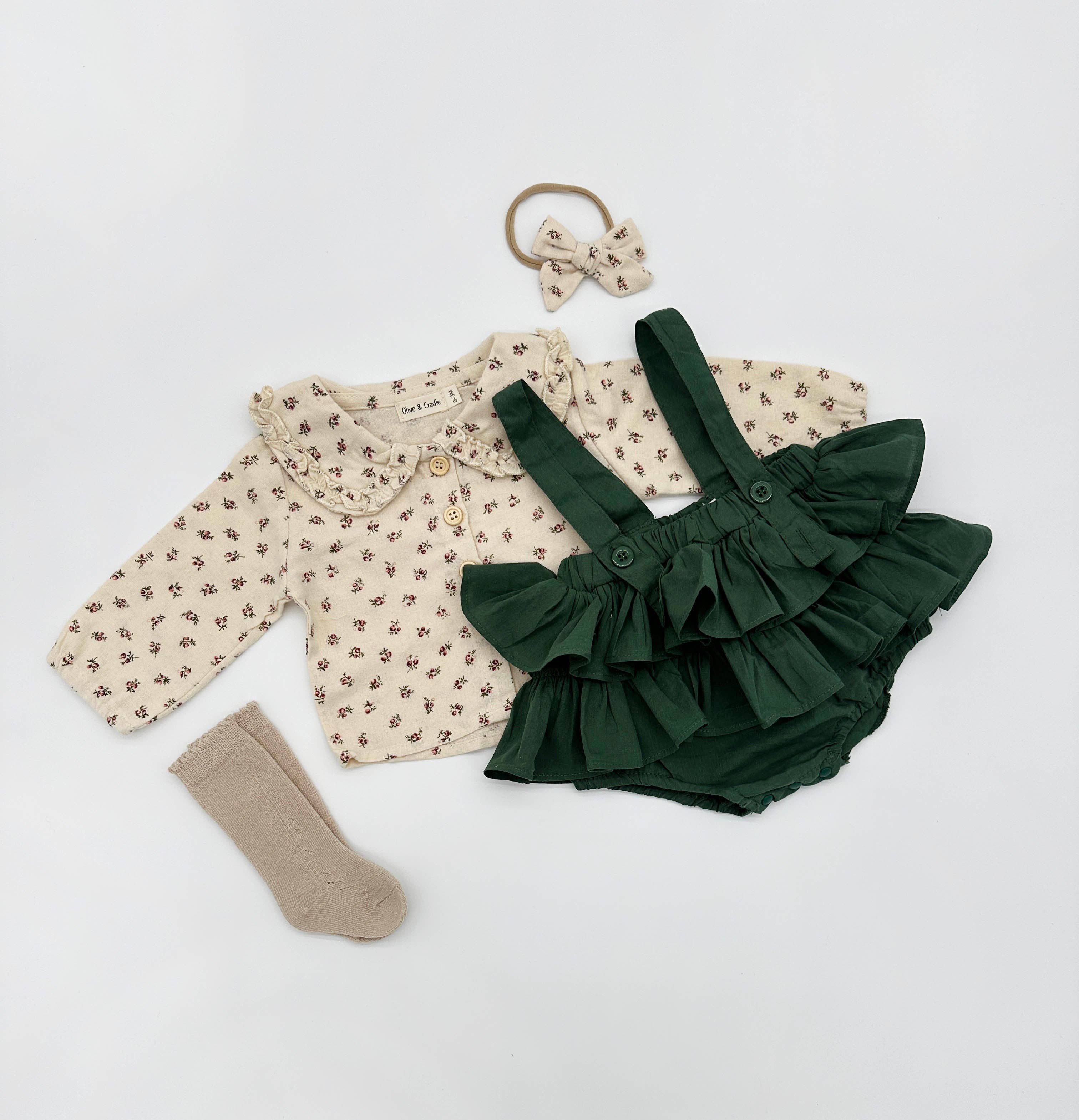 Peppermint Skirt 3pc: 3pc + Cream socks