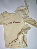 Newborn Gown & Knot Hat