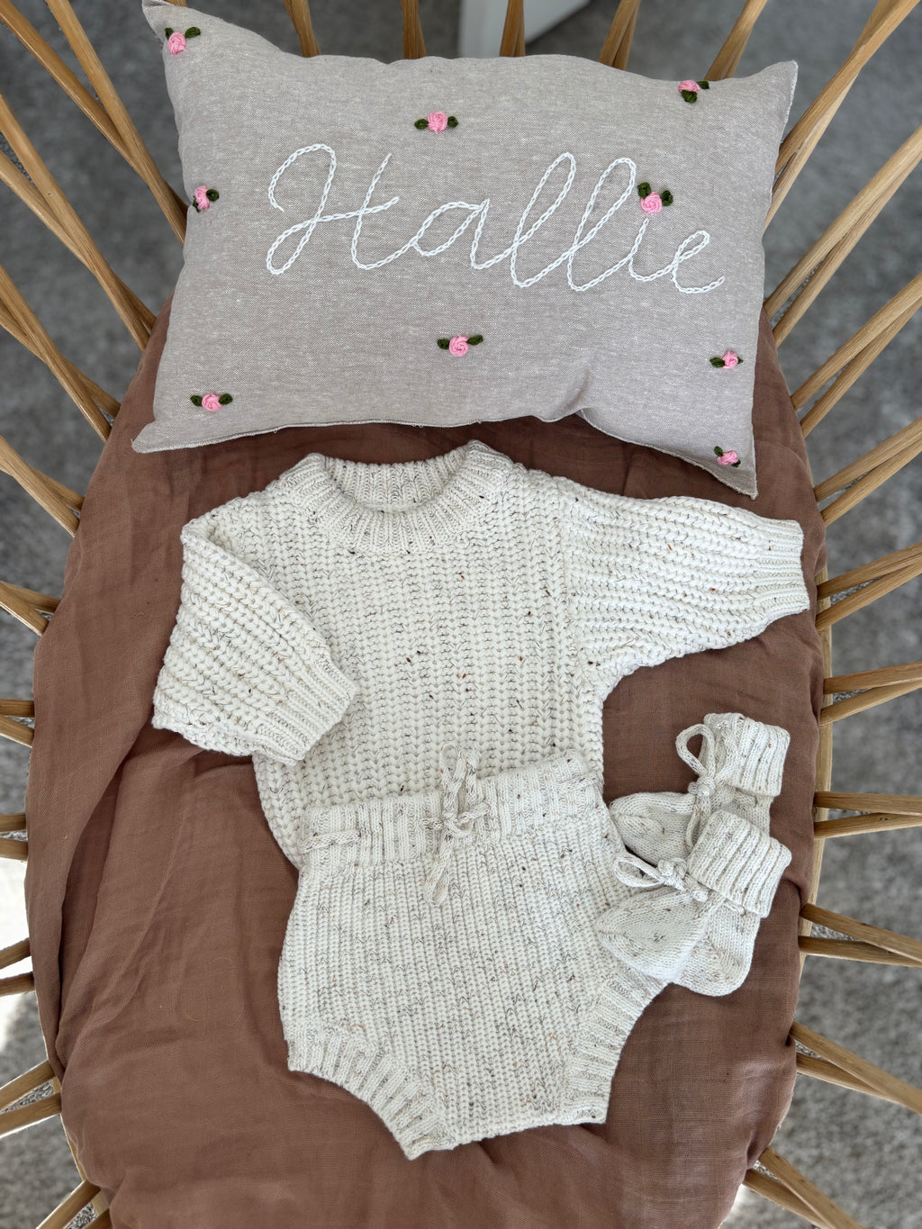 Baby Chunky Knit Set: CocoSpkle