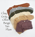 Baby Chunky Knit Set: Olive