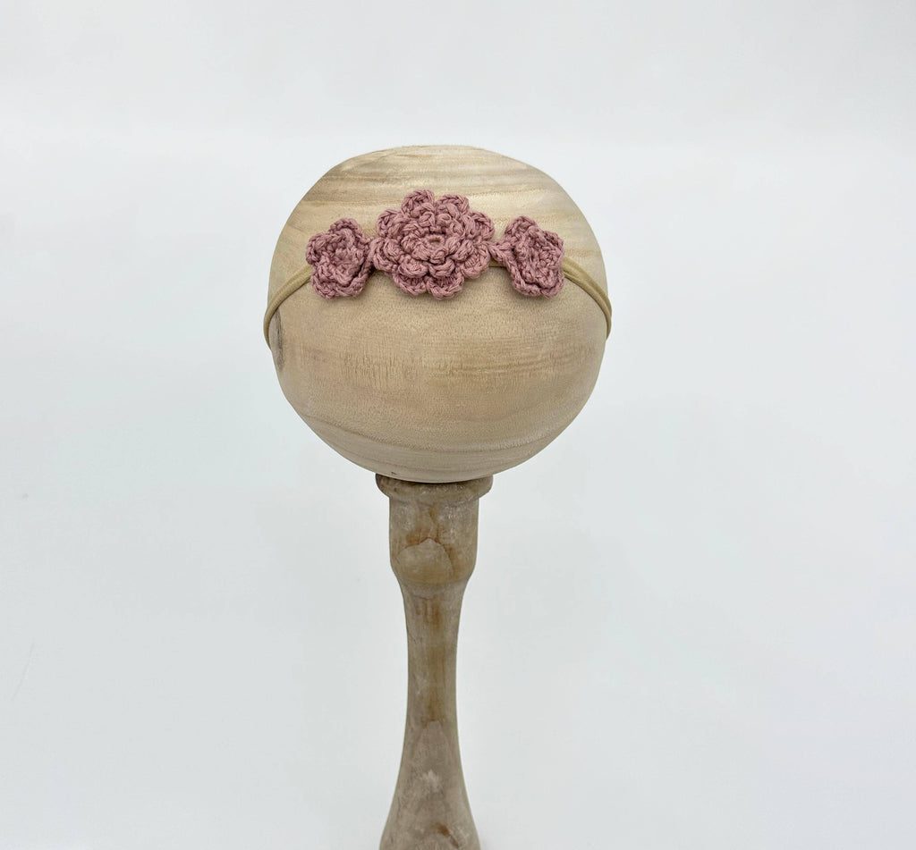 Crochet Triple Flower - Plum