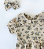 Violetta Floral Romper: Romper+Bow
