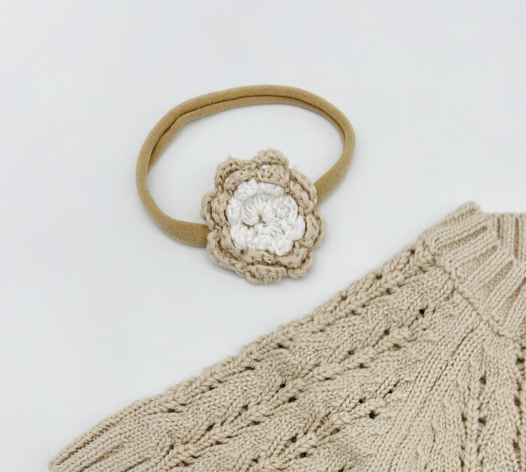 Crochet Triple Flower - Plum